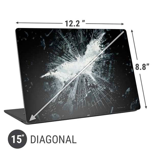 DC Comics Batman Dark Knight Rises Poster Universal Laptop 15in (12.2 x 8.8in) Skin